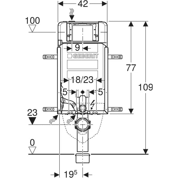 KOMBIFIX CONC.CISTERN UP-720 8CM THICK - GEBERIT -  (  - SIGMA - 0x0 mm - 0inchx0inch )