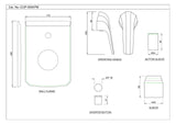 S.L.EXPOSED PARTS KIT OF DIVERTER - JAQUAR FAUCETS -  ( CHROME - CONTINENTAL PRIME - 0x15 mm - 0inchX0.5inch )