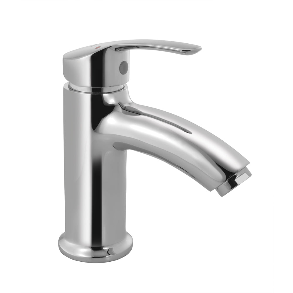 SL BASIN MIXER W/O POP UP WASTE W/PIPES - ESSCO FAUCET -  ( CHR - COSMO - 0x15 mm - 0inchX0.5inch )