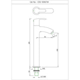 PILLAR COCK WITH EXTENSION BODY - ESSCO FAUCET -  ( CHROME - COSMO - 0x0 mm - 0inchx0inch )