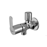 2-WAY ANGULAR STOP COCK W/ WALL FLANGE - ESSCO FAUCET -  ( CHROME - COSMO - 0x15 mm - 0inchX0.5inch )
