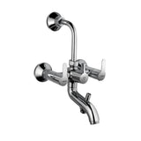 WALL MIXER 3 IN 1 W/BEND - ESSCO FAUCET -  ( CHROME - COSMO - 0x15 mm - 0inchX0.5inch )