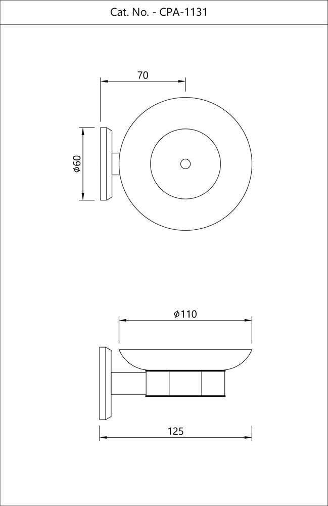 SOAP DISH HOLDER - JAQUAR FAUCETS -  ( CHROME - CONTINENTAL PRIME ACCESSORIES - 0x0 mm - 0inchx0inch )