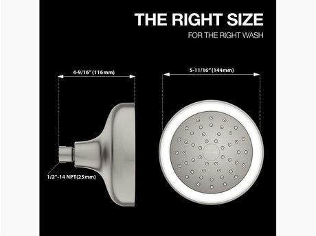 ARISE LIGHTED SHOWERHEAD - KOHLER POPULAR -  ( POLISHED CHROME - POPULAR - 144.2x144.2 mm - 5.76inchX5.76inch )