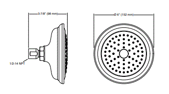 (O2S)ARTIFACTS 2.5GPM SINGLE FUNCTION SHOWER HEAD, KATALYST - KOHLER LUXURY -  ( BRUSHED BRONZE - LUXURY - 0x0 mm - 0inchX0inch )