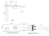 BRASS W/M B/MIXER W/PROGRESSIVE CATRIDGE - AQUANT - ( CHROME - - 0x0 mm - 0inchX0inch )