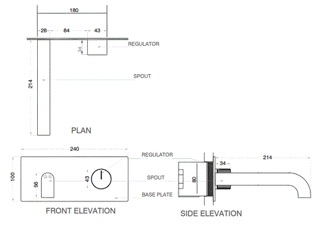 BRASS W/M B/MIXER W/PROGRESSIVE CATRIDGE - AQUANT - ( CHROME - - 0x0 mm - 0inchX0inch )