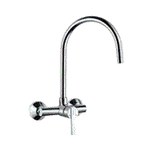 S.L. SINK MIXER W/M W.UPPER SPOUT - JAQUAR FAUCETS -  ( CHROME - FONTE - 0x15 mm - 0inchX0.5inch )