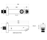 BRASS PLAIN SPOUT - AQUANT -  ( BRUSHED GOLD -  - 0x0 mm - 0inchx0inch )