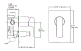 FORE LINE AT235 RBS TRIM ASSY - KOHLER POPULAR -  ( POLISHED CHROME - POPULAR - 0x0 mm - 0inchX0inch )