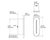 STATEMENT OBLONG VICHY BODY SPRAY - KOHLER LUXURY -  ( FRENCH GOLD - LUXURY - 0x0 mm - 0inchx0inch )