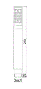 ROUND S.FLOW W/O TUBE & HOOK - JAQUAR FAUCETS -  ( CHROME - HAND SHOWER - 0x15 mm - 0inchX0.5inch )