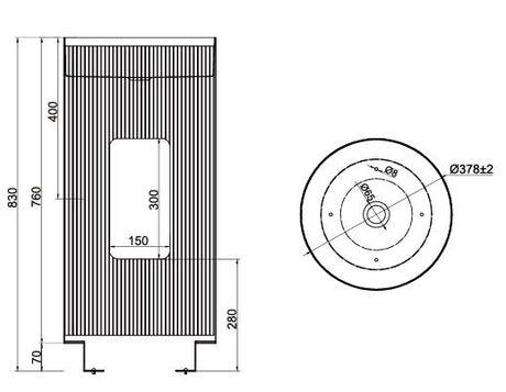 STAINLESS STEEL PEDESTAL 304GRADE WITH POP UP WASTE COUPLING - AQUANT -  ( GRAPHITE GREY -  - 830x380 mm - 33.2inchX15.2inch )