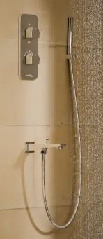 EXPOSED KIT 3 WAY THERMOSTAT-EDGE - HINDWARE FAUCETS -  ( CHROME -  - 0x15 mm - 0inchX0.6inch )