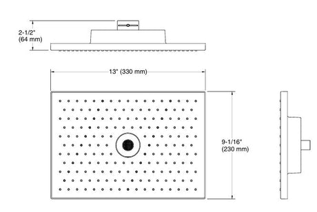 MORDERN LF-DUALFLOW RAINHEAD SHWR W/OARM - KOHLER LUXURY -  ( ROSE GOLD - LUXURY - 330x230 mm - 9inchX0inch )