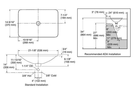 SHAGREEN RECTANGLE LAVATORY W/B - KOHLER LUXURY -  ( EBONY PEARL - LUXURY - 0x0 mm - 0inchx0inch )