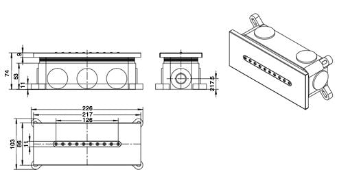 BRASS BODY SHOWER BUILT-IN CONCEALED SYSTEM - AQUANT -  ( BRUSHED ROSE GOLD -  - 0x0 mm - 0inchx0inch )