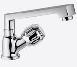 SINK COCK T/M W/SWIVEL SPOUT W/AERATOR - ESSCO FAUCET -  ( CHROME - DELUXE - 0x15 mm - 0inchX0.5inch )