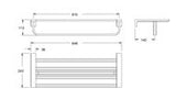 TOWEL SHELF - AMERICAN STANDARD -  ( CHROME - ACACIA E - 0x0 mm - 0inchX0inch )