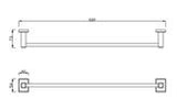 CONCEPT SQUARE TOWEL RACK - AMERICAN STANDARD -  (  - CONCEPT SQUARE - 0x15 mm - 0inchX0.5inch )