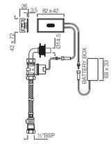 SENSOR KIT FOR 13255 URINAL - JAQUAR FAUCETS -  ( CHROME - SENSOR - 0x0 mm - 0inchx0inch )
