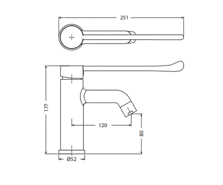 SINGLE LEVER BASIN MIXER - HINDWARE FAUCETS -  ( POLISHED CHROME - FLORA-NEO CLASSIC - 0x15 mm - 0inchX0.5inch )