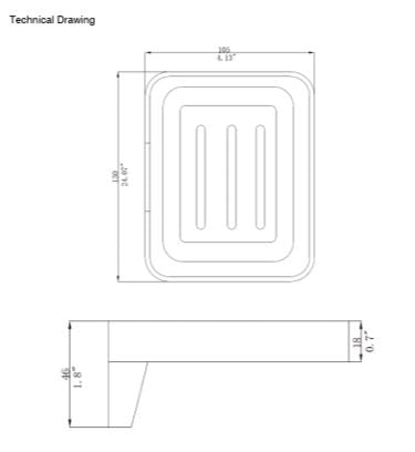 SOAP DISH - AQUANT -  ( BRUSHED ROSE GOLD - ACCESSORIES - 0x0 mm - 0inchx0inch )
