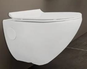 ELEGANCE AURA WALL MOUNTED EWC W/SLIM  - HINDWARE -  ( STAR WHITE - ELEGANCE AURA - 520x370 mm - 20.8inchX14.8inch )