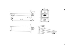 PLAIN SPOUT - AMERICAN STANDARD -  ( CHROME - MILANO - 0x15 mm - 0inchX0.5inch )