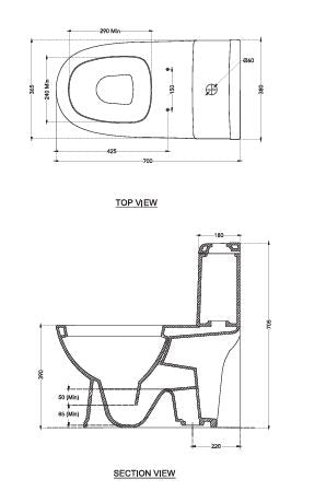 EWC ONE-PIECE ELBA RIMLESS S TRAP 300MM - HINDWARE -  ( STAR WHITE - ITALIAN - 0x0 mm - 0inchX0inch )