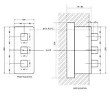 CONC.THERMO DIVTR CNTRL.UNIT. FR 4OUTLET - AQUANT -  ( CHROME -  - 0x0 mm - 0inchx0inch )