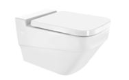 RIMLESS WALL HUNG WC W/UF SOFT CLOSE S/COVER ( BOLT DISTANCE 7INCH)- JAQUAR SWARE - ( - - 580x350 mm - 14inchX0inch )