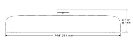 STATEMENT 2FLOW DEEPMSG RAINHEAD SHOWER - KOHLER LUXURY -  ( MATT BLACK - LUXURY - 0x453 mm - 0inchX18inch )