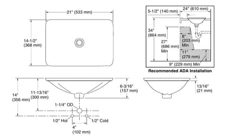 QUILA VANA VESSEL WASH BASIN - KOHLER LUXURY -  ( WHITE - LUXURY - 536x370 mm - 21inchX14.8inch )