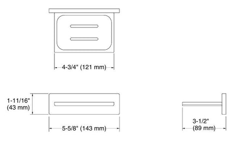COMPLEMENTARY-SOAP DISH - KOHLER POPULAR -  ( POLISHED CHROME - POPULAR - 0x0 mm - 0inchx0inch )