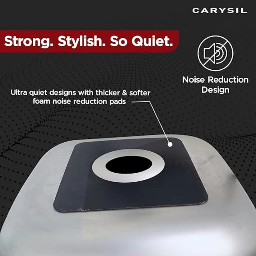 1 BOWL W/O DRAIN BOARD(DEPTH 8INCH) THK 1MM - CARYSIL -  ( GLOSSY FINISH - ELEGANCE - 610x457 mm - 24inchX18inch )