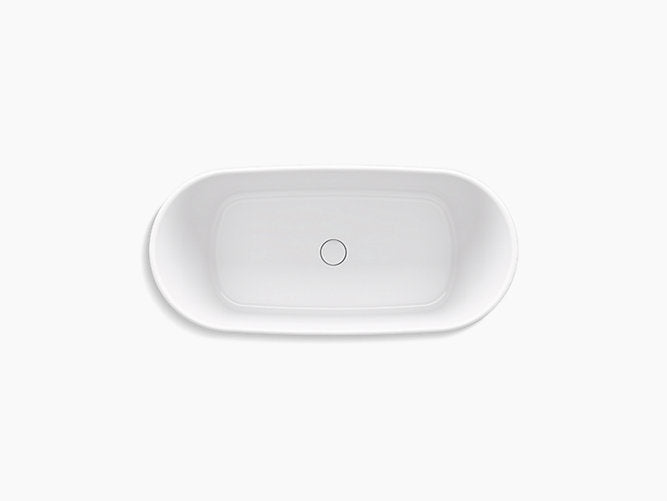 SI RUI LITHOCAST 1.6M FREESTANDING LITHOCAST BATH TUB - KOHLER LUXURY -  ( WHITE - LUXURY - 0x0.15 mm - 0inchX0.5inch )
