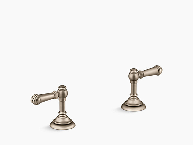(O2SR)ARTIFACTS LEVER HANDLES - KOHLER LUXURY -  ( BRUSHED BRONZE - LUXURY - 0x15 mm - 0inchX0.5inch )