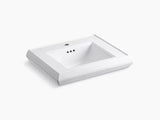 MEMOIRS LAVATORY WASH BASIN W/FAUCET HOLE WITHOUT PEDESTAL FOR 2238T-1-0 - KOHLER LUXURY -  ( WHITE - LUXURY - 0x0 mm - 0inchX0inch )