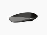 PETALINECAST IRON VESSEL LAVATORY - KOHLER LUXURY -  ( BLACK - LUXURY - 615x310 mm - 24.6inchX12.4inch )