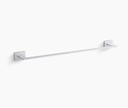 COMPLEMENTARY-SQ SINGLE TOWEL BAR - KOHLER POPULAR -  ( POLISHED CHROME - POPULAR - 0x610 mm - 0inchX24inch )