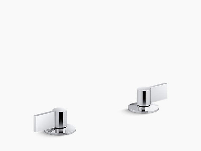LEVER HANDLES - KOHLER LUXURY -  ( POLISHED CHROME - LUXURY - 0x15 mm - 0.5inchX0.5inch )