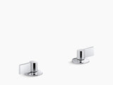 LEVER HANDLES - KOHLER LUXURY -  ( POLISHED CHROME - LUXURY - 0x15 mm - 0.5inchX0.5inch )