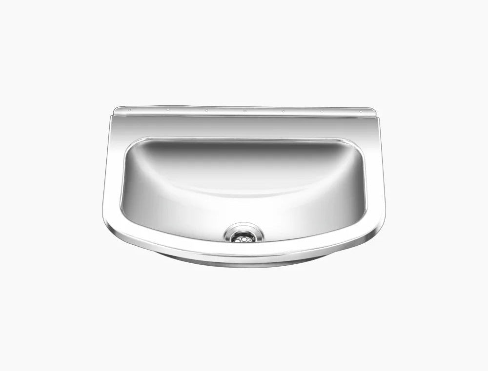 SS SINK 1.0 BOWL (DEPTH 5  ) CLASSIC SMALL - NIRALI -  ( GLOSSY - WASH BASIN RANGE - 460x305 mm - 18inchX12inch )