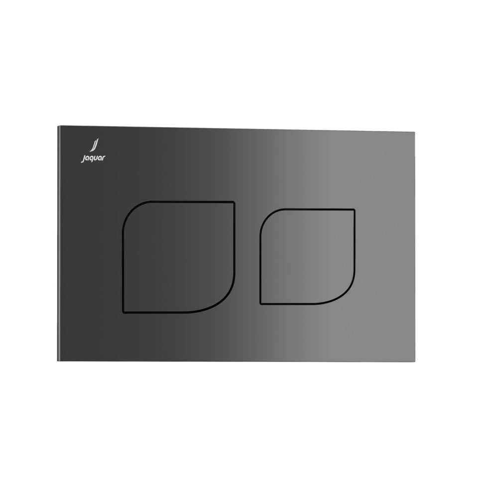 CONTROL PLATE - JAQUAR CISTERN -  ( BLACK CHROME - ALIVE - 0x0 mm - 0inchX0inch )