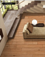 COPPER BONNY - INDIAN TILES -  (  - LAVISH WOODEN STRIP - 1200x200 mm - 48inchX8inch )