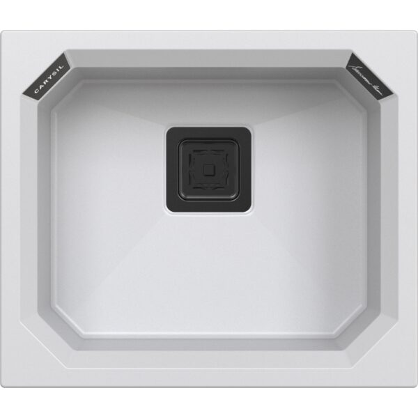 QUARTZ 1 BOWL W/O DRAINBOARD (DEPTH 8INCH)- CARYSIL -  ( SAND - CRYSTAL - 533.4x457.2 mm - 21inchX18inch )
