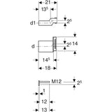 HDPE CONNECTION SET W/OFF SET - GEBERIT -  (  - ACCESSORIES - 0x0 mm - 0inchx0inch )
