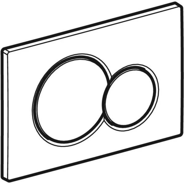 ACTUATOR PLATE SIGMA 01 ROUND - GEBERIT -  ( WHITE ALPINE - SIGMA - 600x400 mm - 24inchX16inch )