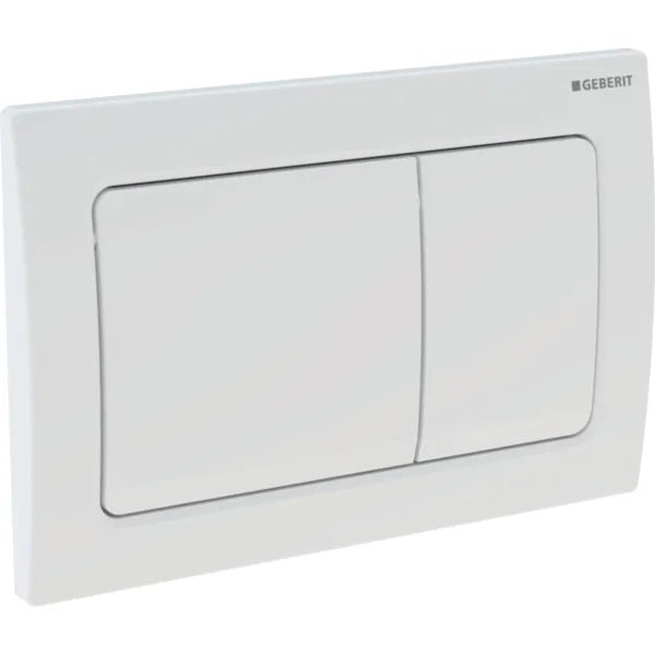 ACTUATOR PLATE ALPHA 01 SQUARE - GEBERIT -  ( WHITE - ALPHA - 525x350 mm - 21inchX14inch )
